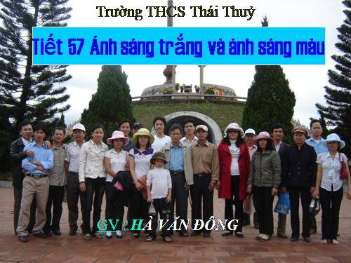 Bài 52. Ánh sáng trắng và ánh sáng màu