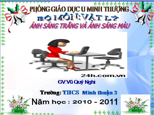 Bài 52. Ánh sáng trắng và ánh sáng màu