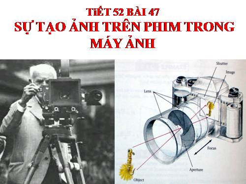 Bài 47. Sự tạo ảnh trong máy ảnh