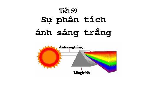 Bài 53. Sự phân tích ánh sáng trắng