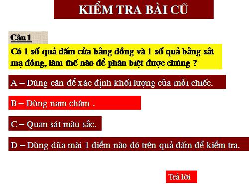 Bài 22. Tác dụng từ của dòng điện - Từ trường