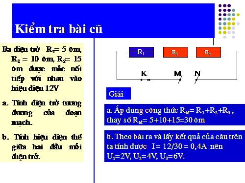 Bài 5. Đoạn mạch song song