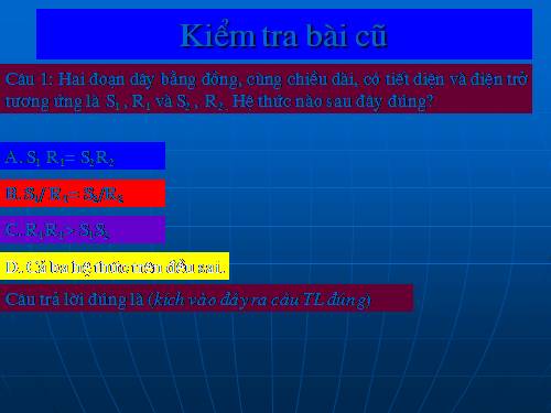 Bài 9. Sụ phụ thuộc của điện trở vào vật liệu làm dây dẫn