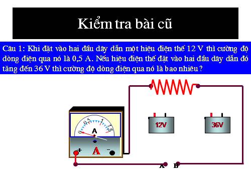 Bài 2. Điện trở của dây dẫn - Định luật Ôm