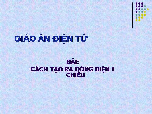 Bài 28. Động cơ điện một chiều