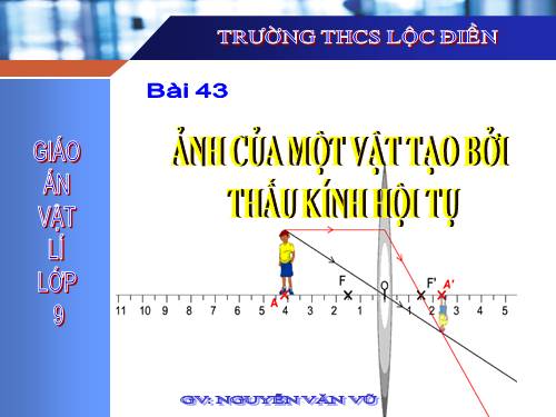 Bài 43. Ảnh của một vật tạo bởi thấu kính hội tụ