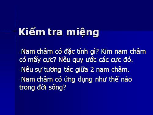 Bài 22. Tác dụng từ của dòng điện - Từ trường