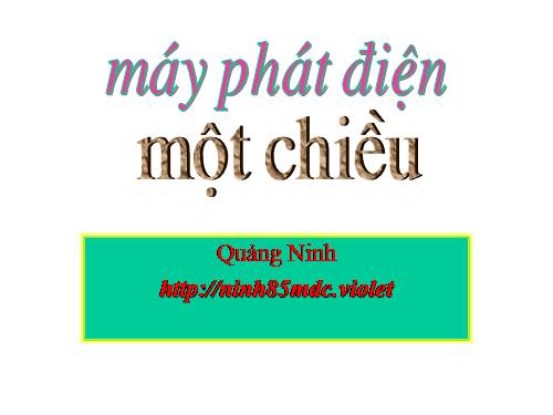 Bài 34. Máy phát điện xoay chiều