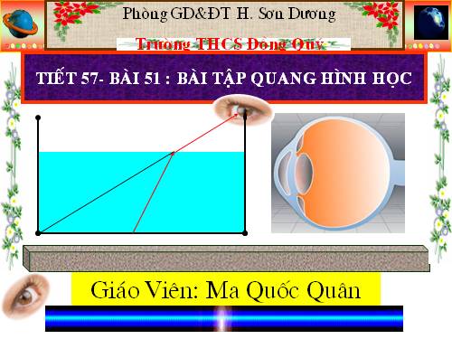 Bài 51. Bài tập quang hình học