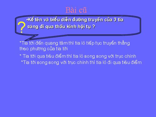 Bài 43. Ảnh của một vật tạo bởi thấu kính hội tụ