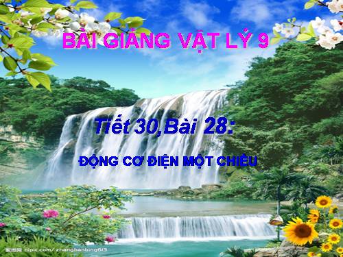 Bài 28. Động cơ điện một chiều