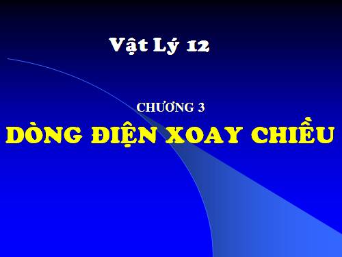 Bài 34. Máy phát điện xoay chiều