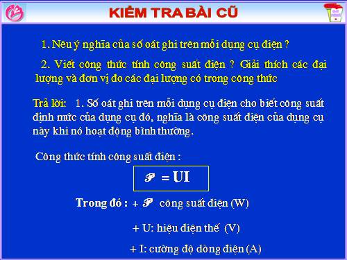 Bài 13. Điện năng - Công của dòng điện