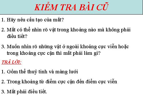 Bài 49. Mắt cận và mắt lão