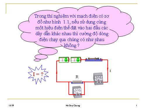 Bài 2. Điện trở của dây dẫn - Định luật Ôm