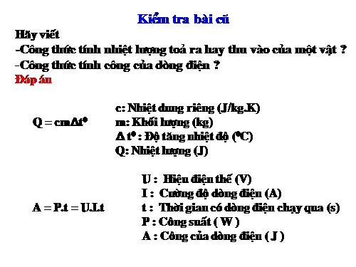 Bài 16. Định luật Jun - Len-xơ