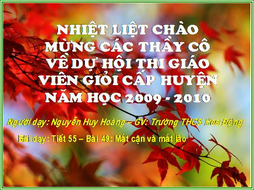 Bài 49. Mắt cận và mắt lão