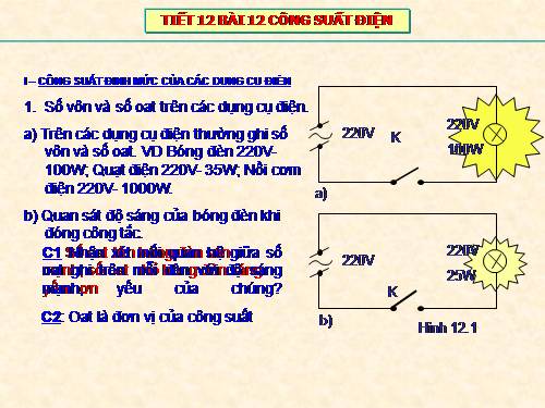 Bài 12. Công suất điện