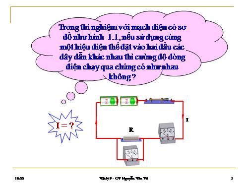 Bài 2. Điện trở của dây dẫn - Định luật Ôm