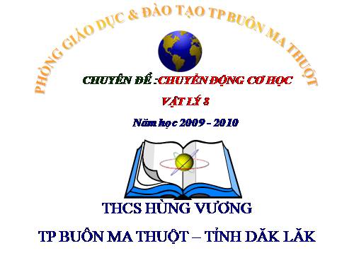 CHUYÊN ĐỀ : CHUYỂN ĐỘNG CƠ HỌC