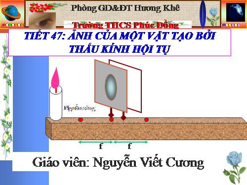 Bài 43. Ảnh của một vật tạo bởi thấu kính hội tụ