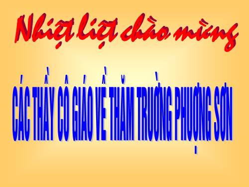 GIỚI THIỆU CÁC TN VẬT LÝ THCS