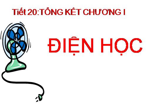 Bài 20. Tổng kết chương I: Điện học