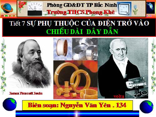 Bài 7. Sự phụ thuộc của điện trở vào chiều dài dây dẫn