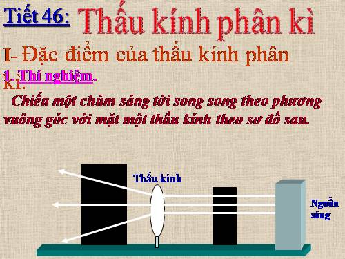 Bài 44. Thấu kính phân kì