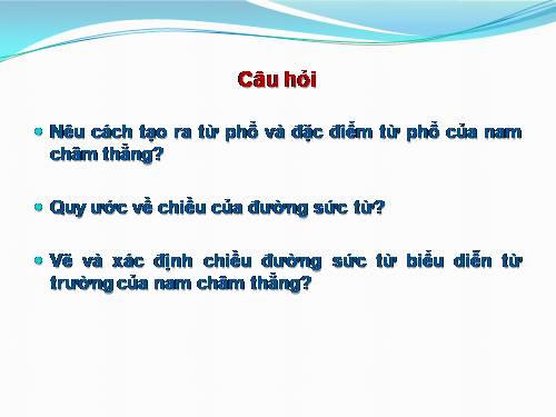 Bài 24. Từ trường của ống dây có dòng điện chạy qua