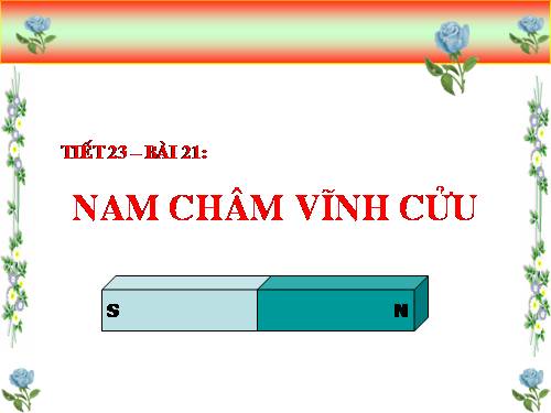 Bài 21. Nam châm vĩnh cửu