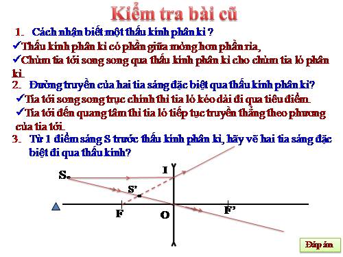 Bài 45. Ảnh của một vật tạo bởi thấu kính phân kì