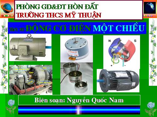 Bài 28. Động cơ điện một chiều