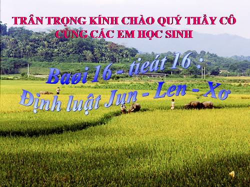 Bài 16. Định luật Jun - Len-xơ