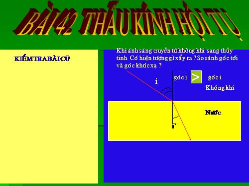 Bài 42. Thấu kính hội tụ