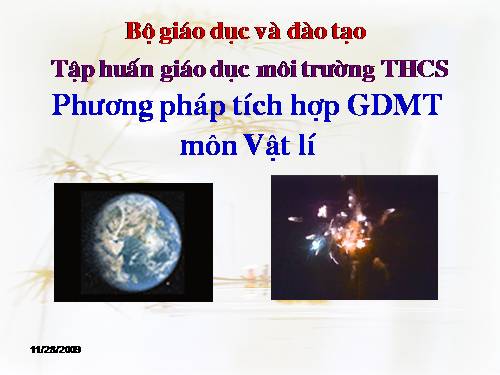 Giáo dục bảo vệ môi trường