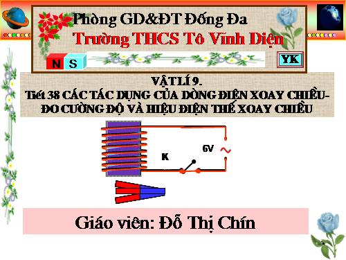 Bài 35. Các tác dụng của dòng điện xoay chiều - Đo cường độ và hiệu điện thế xoay chiều