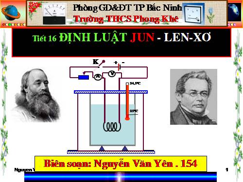 Bài 16. Định luật Jun - Len-xơ