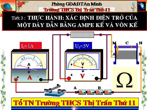 Bài 3. Thực hành: Xác định điện trở của một dây dẫn bằng ampe kế và vôn kế