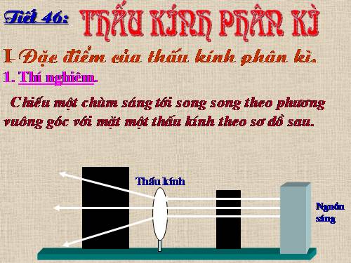 Bài 44. Thấu kính phân kì