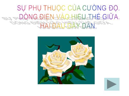 Bài 1. Sự phụ thuộc của cường độ dòng điện vào hiệu điện thế giữa hai đầu dây dẫn