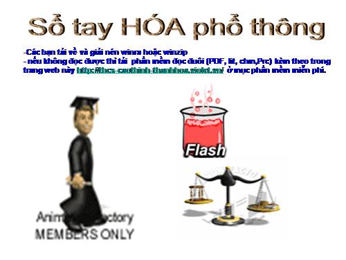 Sổ tay Hóa phổ thông