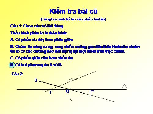 Bài 45. Ảnh của một vật tạo bởi thấu kính phân kì