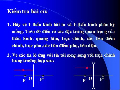 Bài 43. Ảnh của một vật tạo bởi thấu kính hội tụ