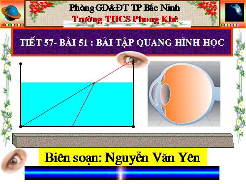 Bài 51. Bài tập quang hình học