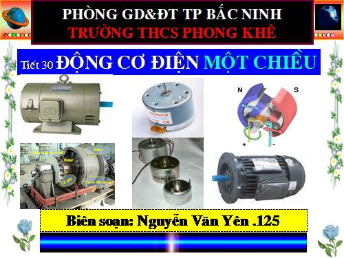 Bài 28. Động cơ điện một chiều