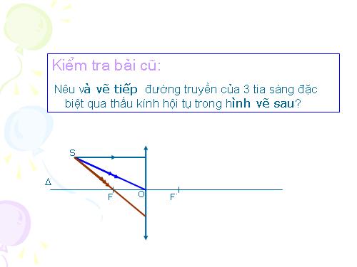 BAI 43: Ảnh của một vật tạo bởi TKHT