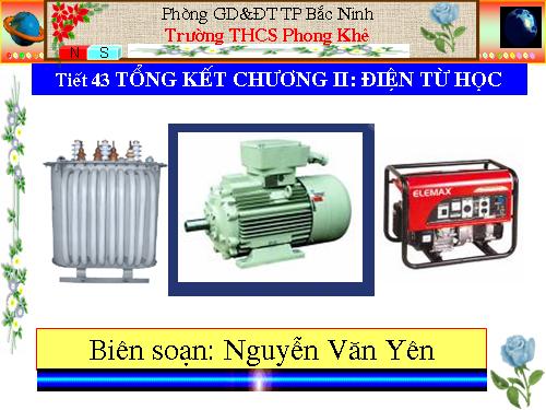 Bài 39. Tổng kết chuơng II : Điện từ học