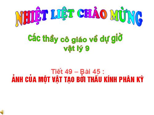 Bài 45. Ảnh của một vật tạo bởi thấu kính phân kì