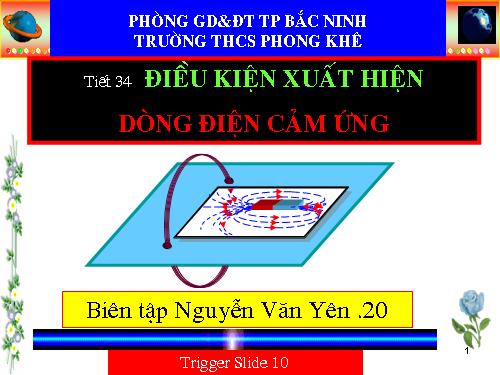 Bài 32. Điều kiện xuất hiện dòng điện cảm ứng